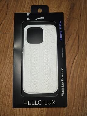 Hello Lux Phone Case Iphone 15 Pro Vanilla Lace Case White s15